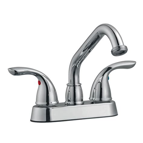 This prevents a siphon from developing and drawing chemicals or how do you attach a garden hose to the bottom of a faucet sink? Design House Ashland 2-Handle Laundry Faucet in Polished ...