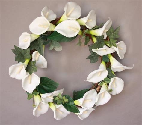 Calla Lily Mourning Wreath Etsy