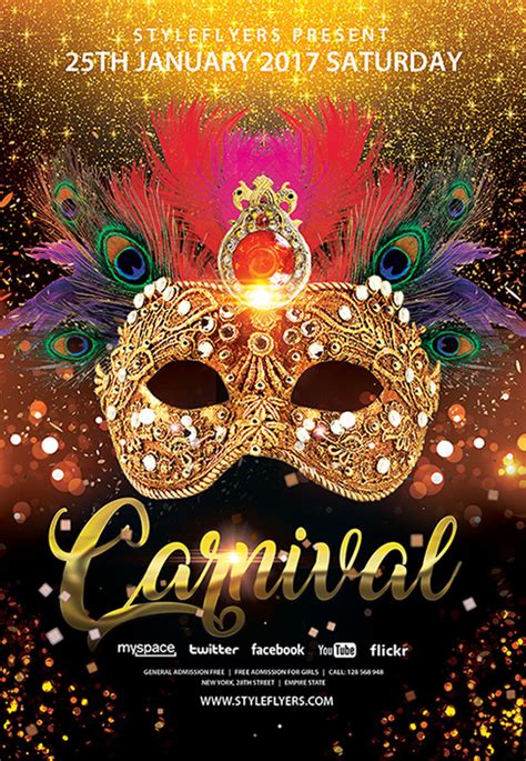 premium carnival flyers carnival party