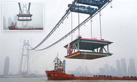 China Is Building The Worlds Longest Double Deck Suspension Bridge