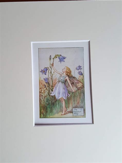 Harebell Flower Fairy Vintage Print Cicely Mary Barker Flower Etsy