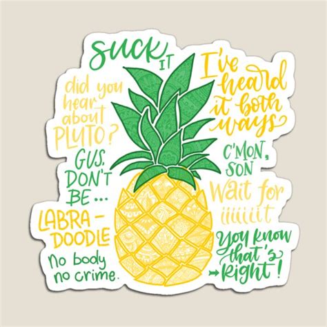 Stickers Labels And Tags Paper Pineapple Hair Donu2019t Care Vinyl