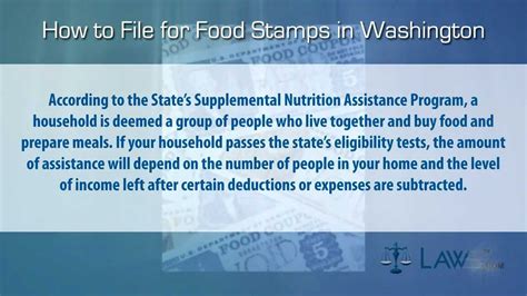 So it is hard to keep track of everything. How to File for Food Stamps Washington - YouTube