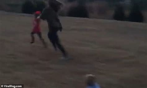 Aunt Shows No Mercy To Her Nephew And Niece Pushing Them To The Ground