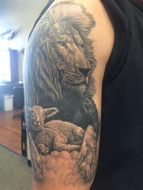 Lion And Lamb Tattoo Design Ideas There Are Many Versions Of Lion And