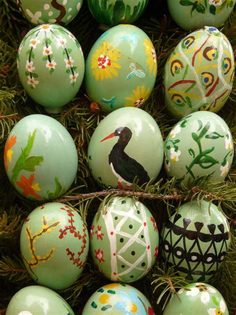 Various Painted Beautiful Easter Eggs Stock Photo 08 Free Download