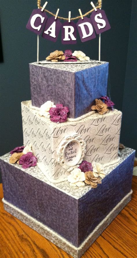 I absolutely love how this cardbox turned out! DIY wedding card box! Will be doing it my colors | Wedding Envelope Box Ideas | Pinterest | Diy ...
