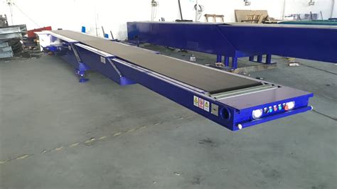 20 And 40ft Container Loading Unloading Telescopic Belt Conveyor Youtube