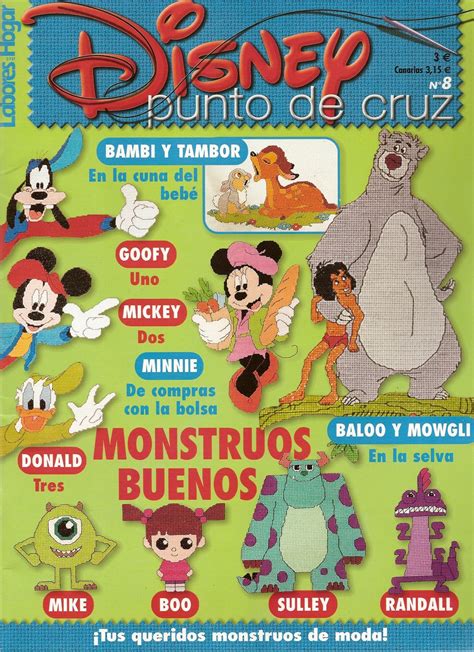 Revista Disney Punto De Cruz 8 Revistas Tejidos Y Manualidades