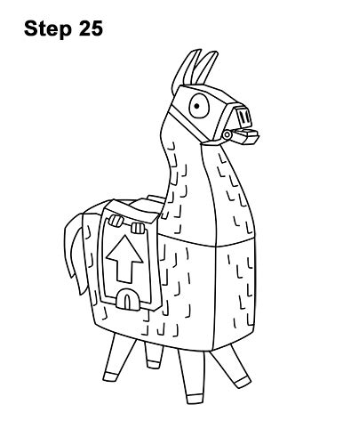 Learn how to draw the llama from fortnite. 26 best ideas for coloring | Fortnite Llama Coloring Page