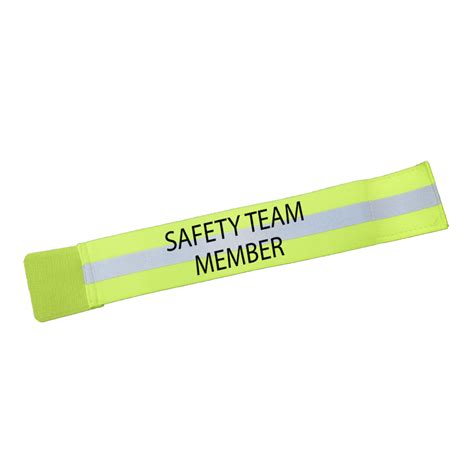 Reflective Arm And Leg Band Safety Team Member High Visibility