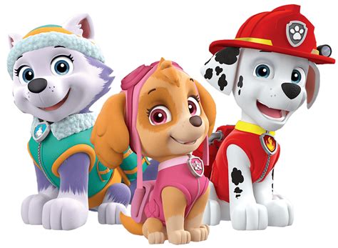 Marshall Skye Everest Paw Patrol Clipart Png Clipartix