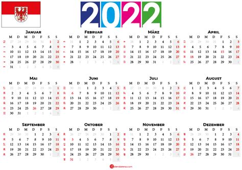 Kalender 2022 Brandenburg Zum Ausdrucken