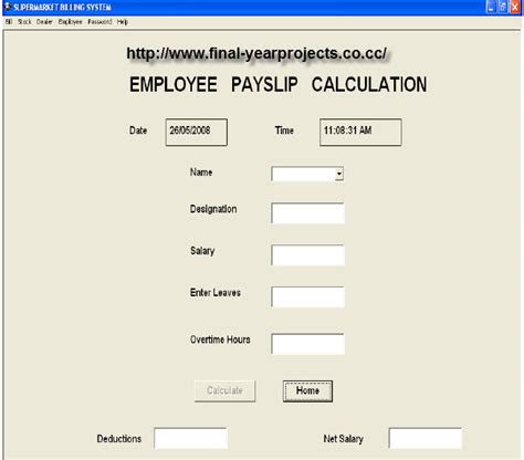 Supermarket Billing System Mca Vb Project Report Free Final Year