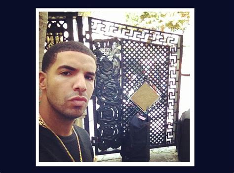 The Drake Posing In Front Of A Gate Selfie The 28 Most Amazing Rapper Selfies Capital Xtra