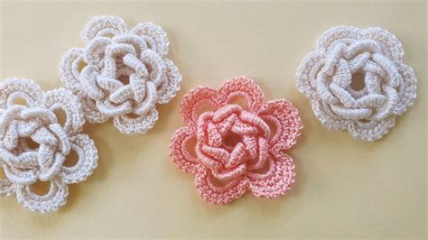 Flores Fáciles Tejidas En Crochet 🏵 Precioso Patrón De Crochet Youtube