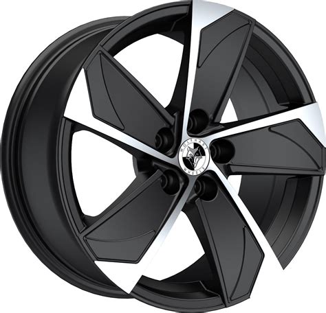 8x18 Wolfhart Ad5v Gloss Black Polished Alloy Wheels Volkswagen Crafter