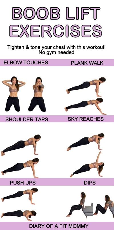 boob lift workout 6 chest exercises to tone and perk up saggings breasts diary of a fit mommy