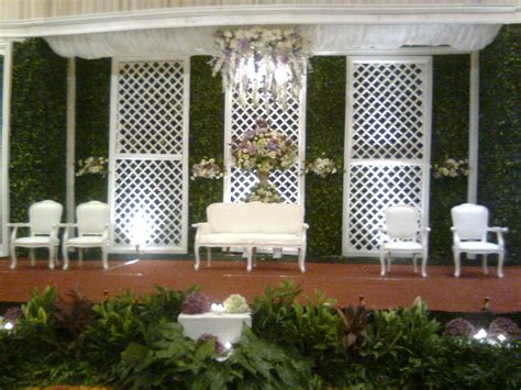 Kain background pelaminan & lighting. Olivia Wedding Decoration: Dekorasi Balai Kartini