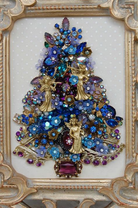 Vintage Jewelry Christmas Tree ♥ Diy Idea Time Vintage Jewelry