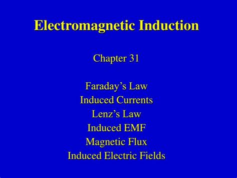 Ppt Electromagnetic Induction Powerpoint Presentation Free Download Id3319224