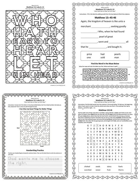 Free Lds Worksheets And Printables Word Crumb Mazes Word Word