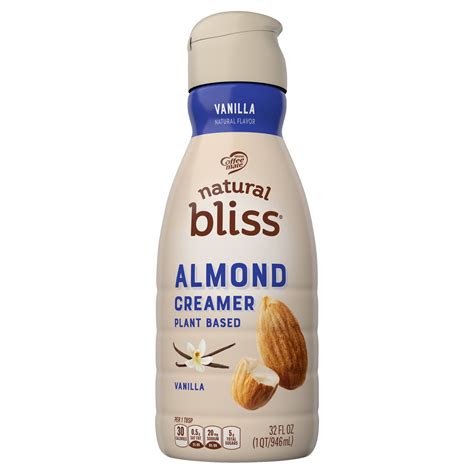 Vanilla Almond Milk Liquid Creamer 32 Oz Official Natural Bliss