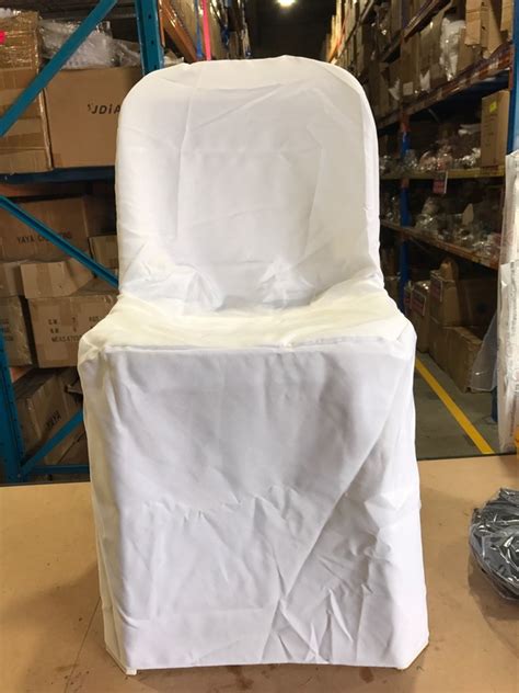 It can be stacked up to 25 chairs high. Black - Polyester Small/Pipee Chair Cover | Wedding Superstore | Based in QLD