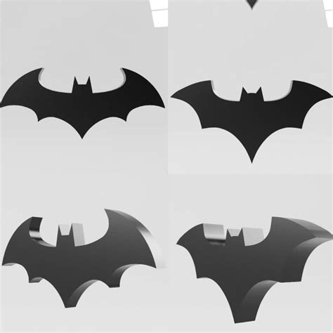 Batman Logos 3d Render Renderhub Gallery