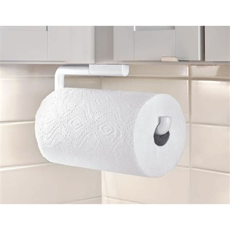 Idesign Plastic Wall Mounted Metal Paper Towel Holder Roll Organizer