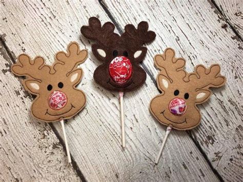 Reindeer Sucker Lollipop Holder Rudolph Christmas Candy Holder