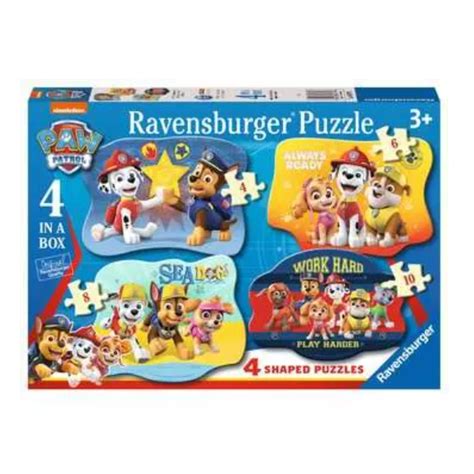 Ravensburger 4 Shaped Paw Patrol Puzzle