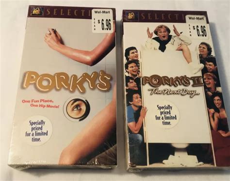 Porkys And Porkys 2 Vhs Lot Sealed 20th Century Fox Watermark Comedy 4000 Picclick