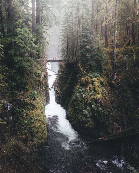 The Mighty Sol Duc Falls In Olympic National Park Oc