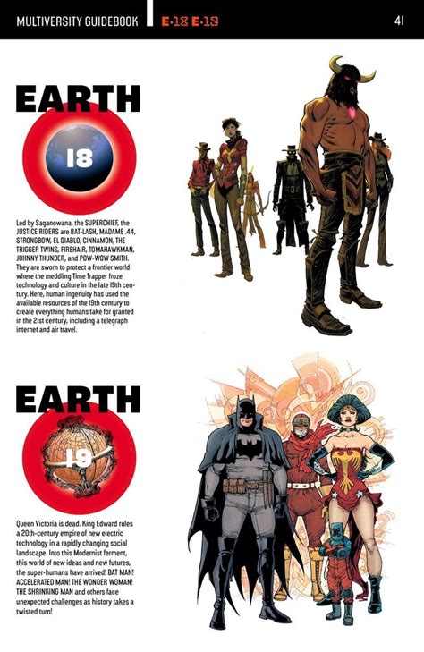 Seven Dc Earths Profiled In The Multiversity Guidebook 1 Preview Dc