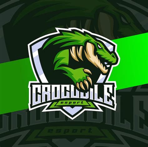 Premium Vector Crocodile Alligator Mascot Esport Logo