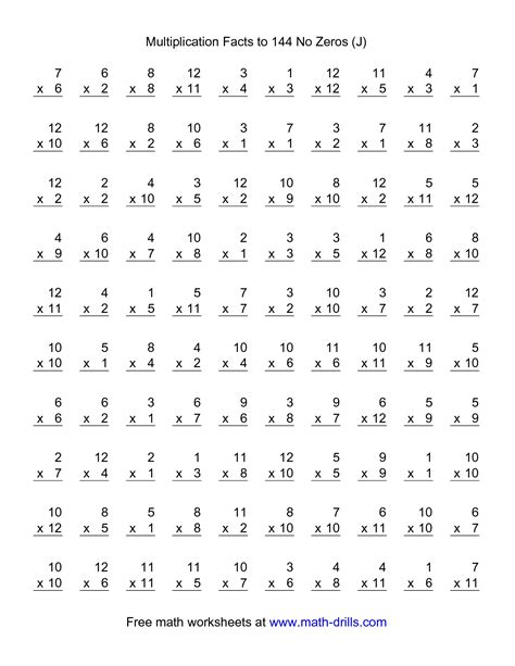 Grade 3 Multiplication Practice