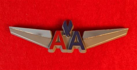 American Airlines Jr Pilot Plastic Wings Pin Ebay