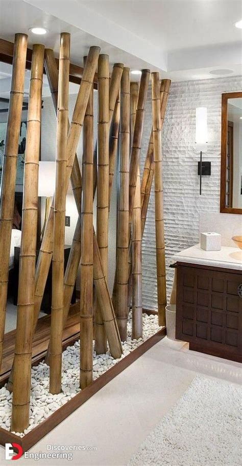 50 Amazing Partition Wall Ideas Engineering Discoveries Bamboo Wall