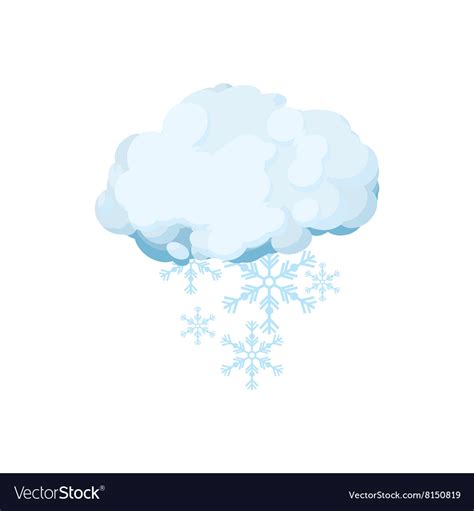 Cartoon Snow Cloud