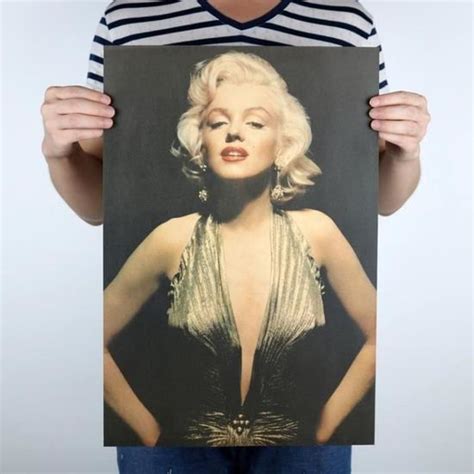 Poster Affiche De Mur En Papier Kraft Marilyn Monroe Collection Vintage