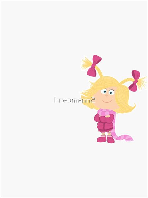 Cindy Lou Who Sticker For Sale By Lneumann2 Redbubble