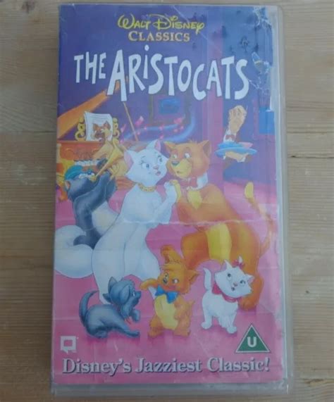 The Aristocats Walt Disney Classics Pal Vhs Video Tape Cassette