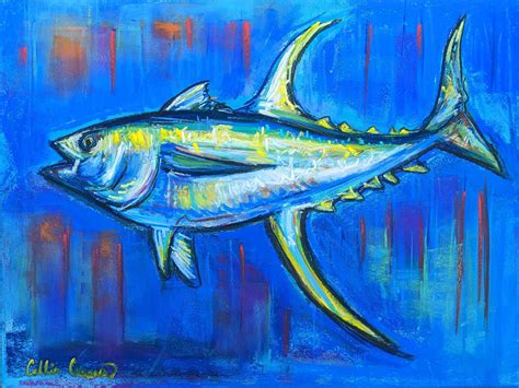 My Yellowfin Tuna Pastel Painting Rfish