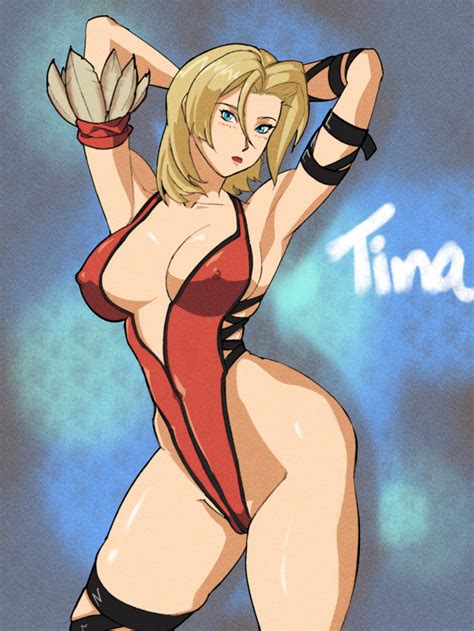 Tina Armstrong Dead Or Alive Tecmo Highres 1girl Blonde Hair Breasts Large Breasts Solo