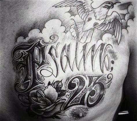40 Psalm 23 Tattoo Designs For Men Bible Verse Ink Ideas