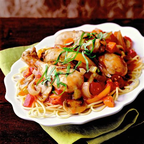Skinnytaste > crock pot recipes > slow cooker chicken and sausage creole. Cacciatore-Style Chicken Recipe - EatingWell