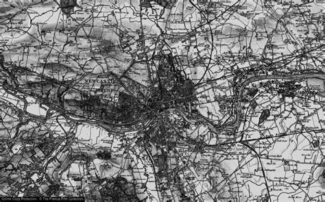 Historic Ordnance Survey Map Of Newcastle Upon Tyne 1898