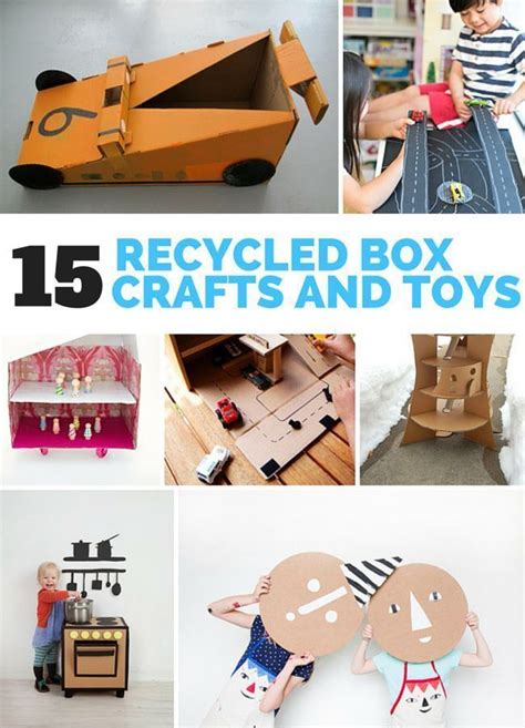 15 Crafty Ways To Recycle Leftover Cardboard Boxes Recycled Crafts