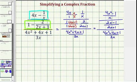 Mathematics » introducing fractions » add and subtract fractions with different denominators. Ex: Simplify a Complex Fraction with Multiple Steps and Variables - YouTube